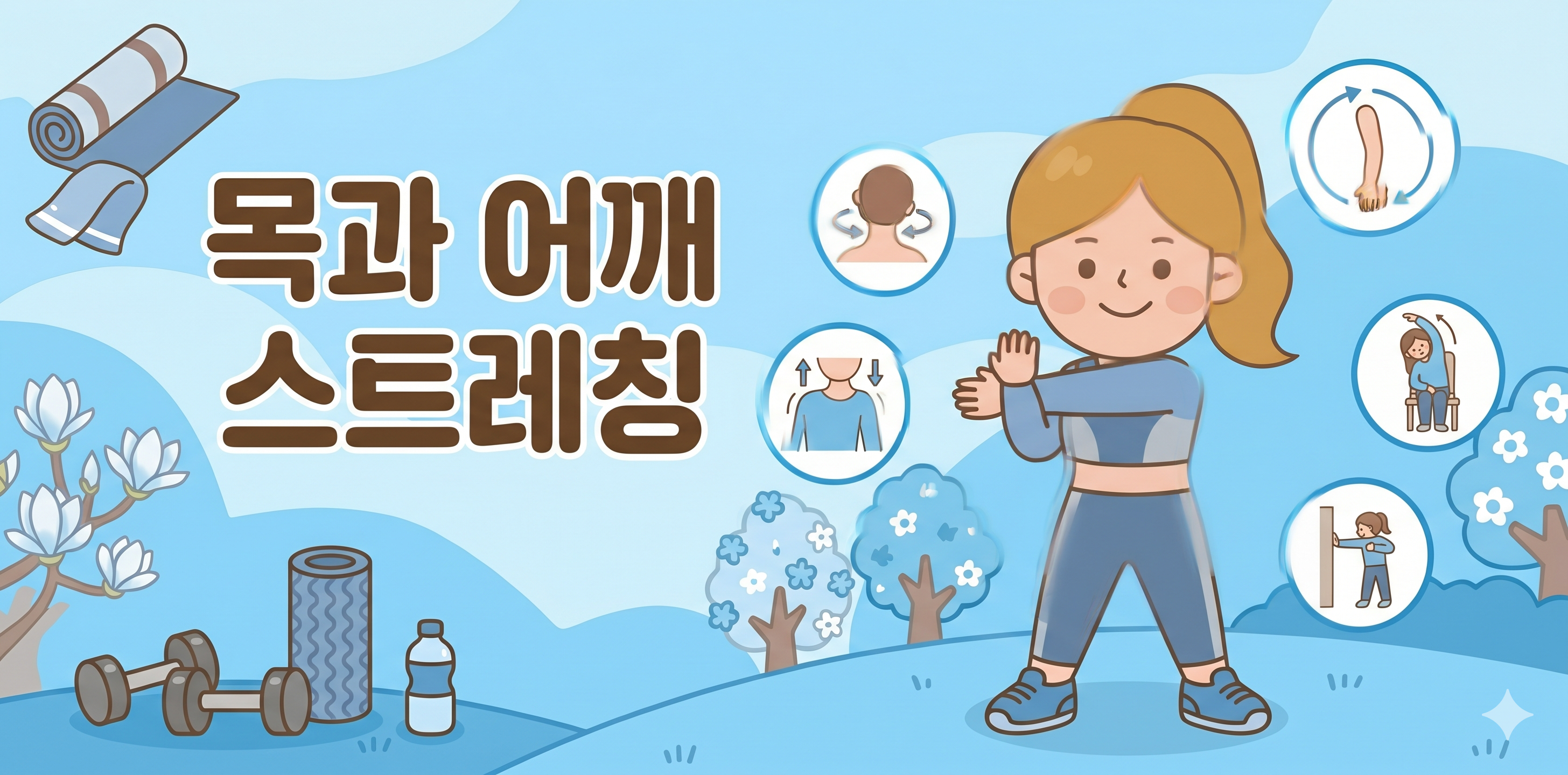 목과 어깨 스트레칭